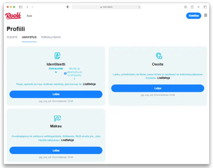 Rooli Casino Rekisteröidy